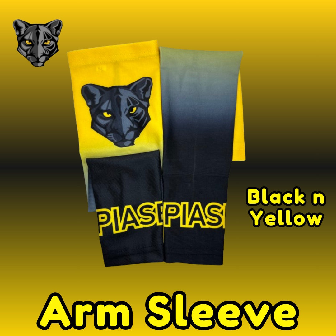 Yellow & Black Compression Arm Sleeves