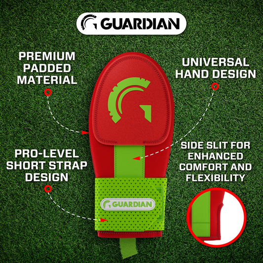 Red Neon Lime Sliding Mitt Guardian Baseball