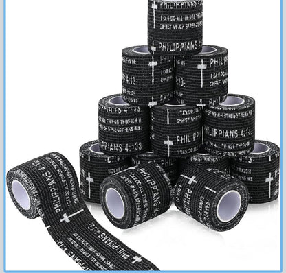 Christian  Self Adhesive Wrist Tape Black