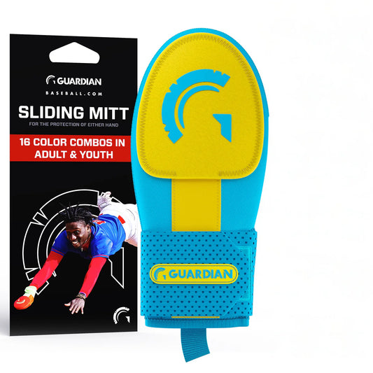 Rich Blue/ Yellow Sliding Mitt Guardian Baseball