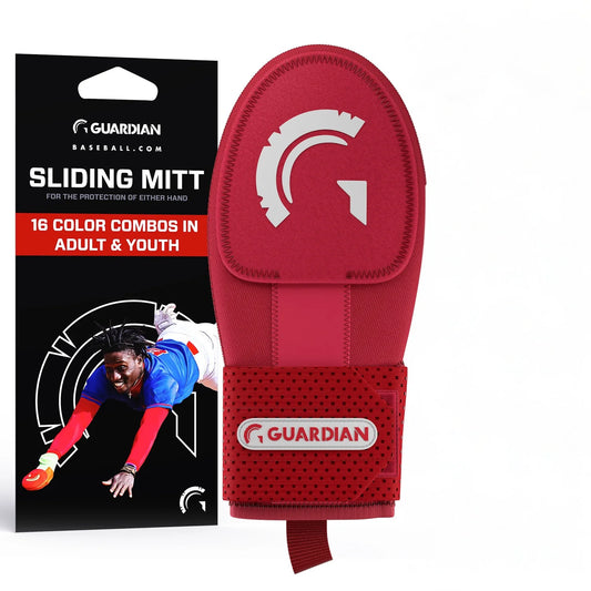 Red Sliding Mitt Guardian Baseball
