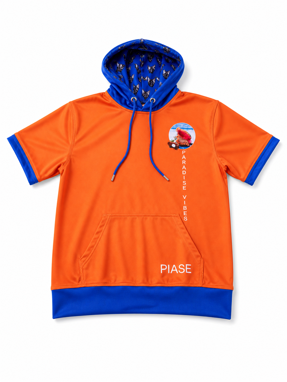 Short Sleeve Hoodie  Paradise Vibes