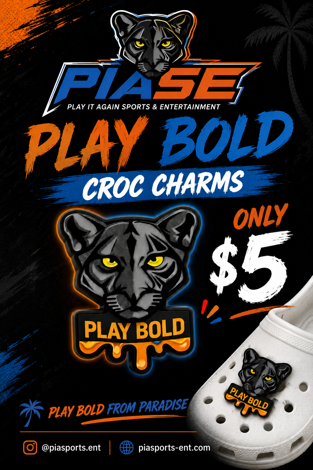 Play Bold Croc Charm